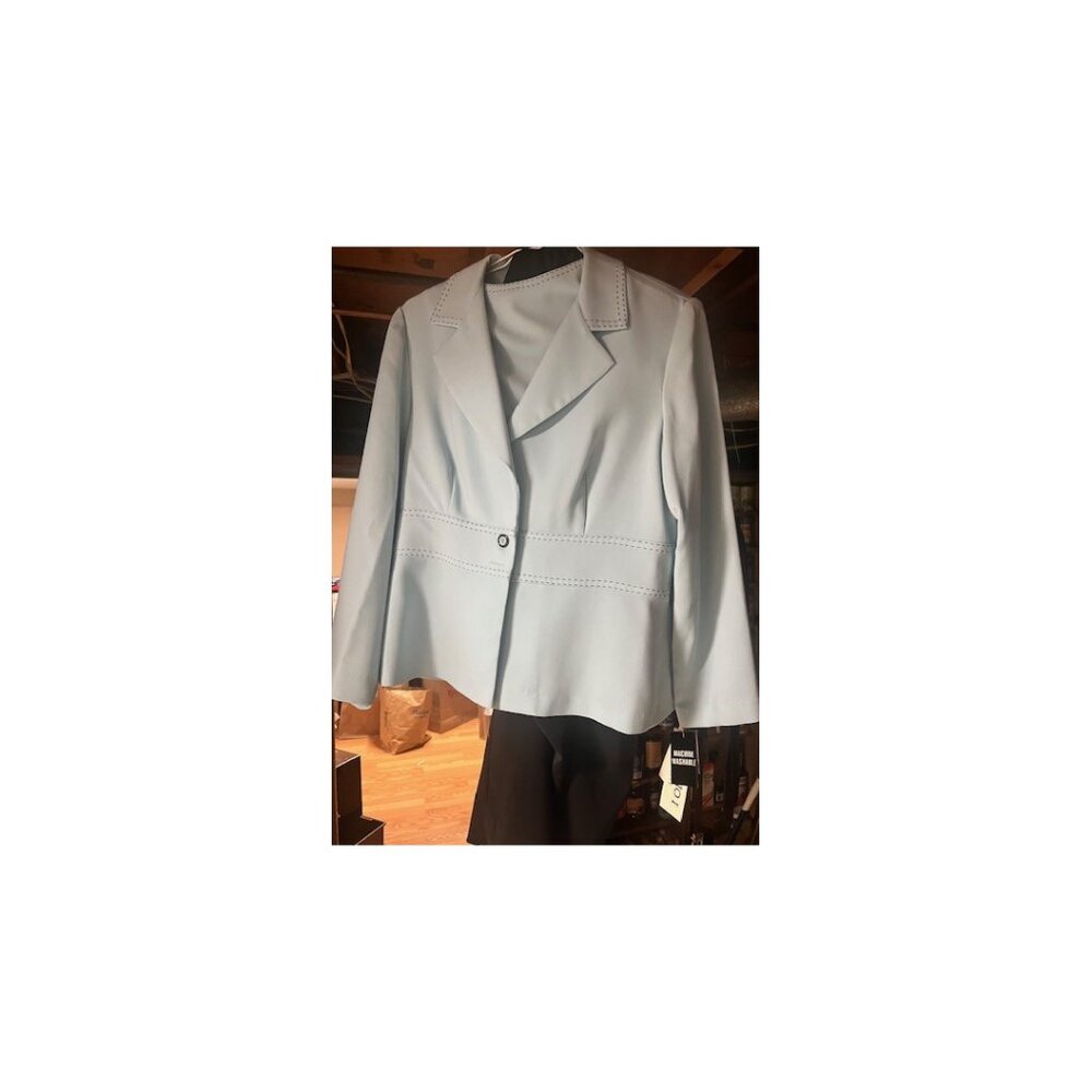 16P 3 piece studio baby blue and black pant